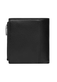Calvin Klein Jeans Duży Portfel Męski Jeans Hardware Compact Zip Walle LV04G1078G Czarny. Kolor: czarny. Materiał: skóra