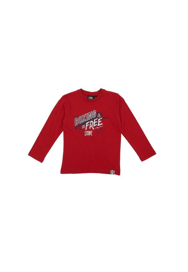 LEONE 1947 APPAREL - Koszulka z bawełna na outdoor na co dzień. Kolor: czerwony. Materiał: bawełna. Sport: outdoor