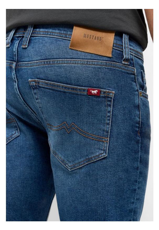 Mustang - Męskie Spodnie Jeansowe MUSTANG Oregon Slim Denim Blue 1015865 5000 703