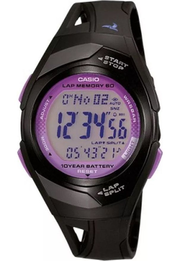 Zegarek Casio Zegarek damski Casio STR-300-1CEG czarny. Kolor: czarny