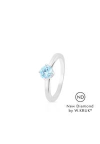 W.KRUK - Pierścionek zaręczynowy złoty Doskonały - New Diamond by W.KRUK 0,50 ct. Materiał: złote. Kolor: złoty. Wzór: aplikacja, kolorowy. Kamień szlachetny: diament, brylant #1