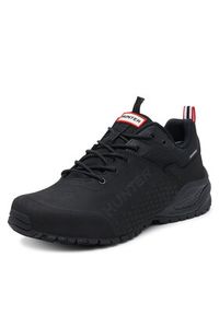 Hunter Trekkingi H3-001 Czarny. Kolor: czarny. Materiał: skóra. Sport: turystyka piesza