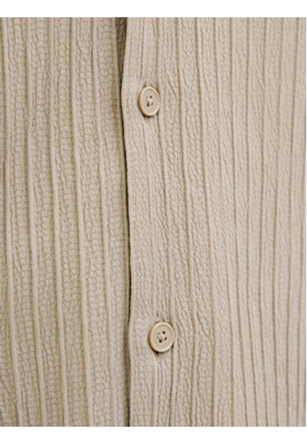 Jack & Jones Koszula Massimo 12269640 Beżowy Relaxed Fit. Kolor: beżowy. Materiał: syntetyk