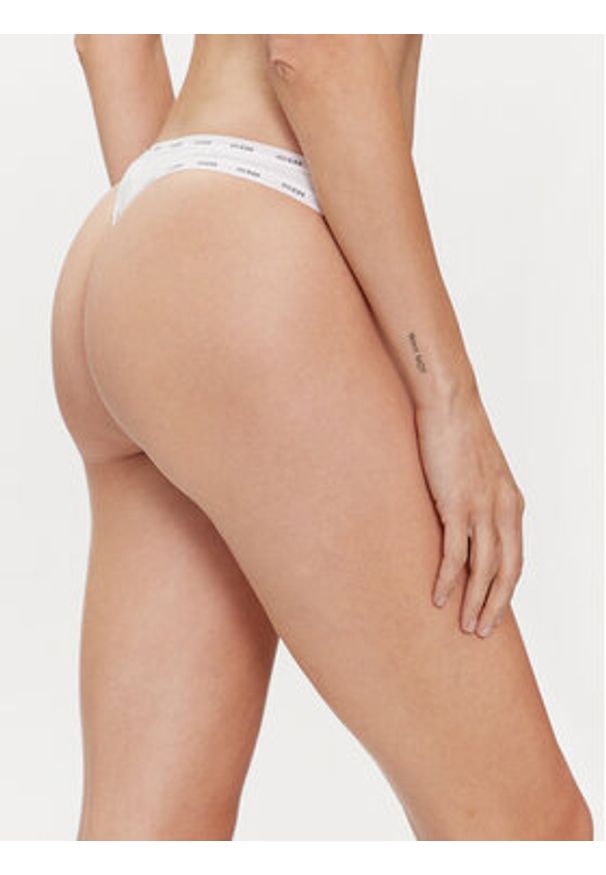 Guess Komplet 3 par stringów O4GG13 K6YW1 Biały. Kolor: biały. Materiał: bawełna