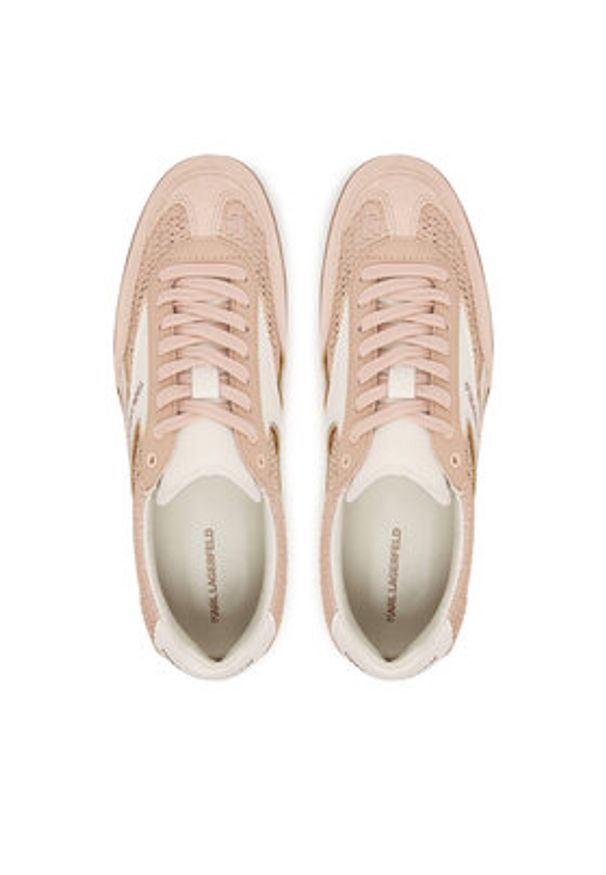 Karl Lagerfeld - KARL LAGERFELD Sneakersy Kandidate KL63826 Beżowy. Kolor: beżowy. Materiał: zamsz, skóra