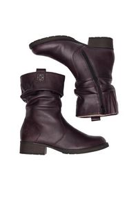 Rieker Botki Z9583-35 Bordowy. Kolor: czerwony. Materiał: materiał #2