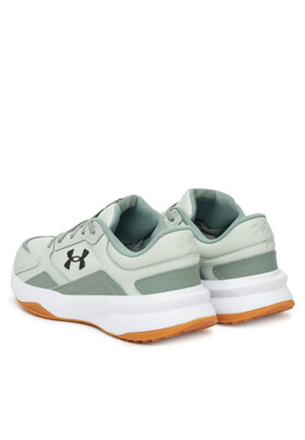 Under Armour Buty na siłownię UA Edge LTHR 3028375-378 Zielony. Kolor: zielony. Materiał: skóra. Sport: fitness