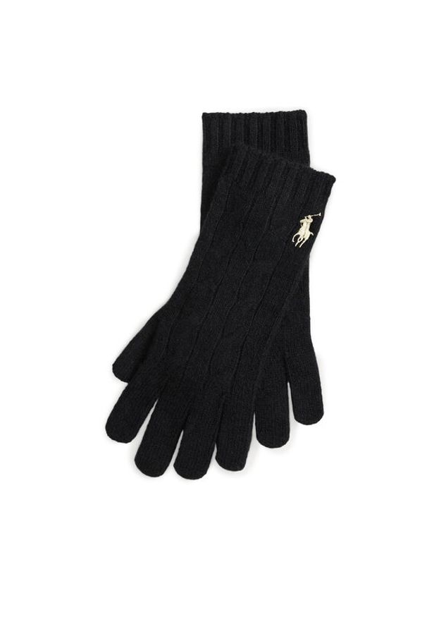 Polo Ralph Lauren Rękawiczki 455981440001 Czarny. Kolor: czarny. Materiał: poliester, materiał