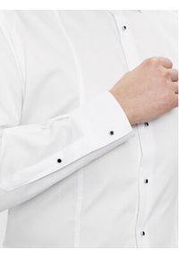 Karl Lagerfeld - KARL LAGERFELD Koszula 605036 541602 Biały Modern Fit. Typ kołnierza: dekolt w karo. Kolor: biały. Materiał: bawełna #5