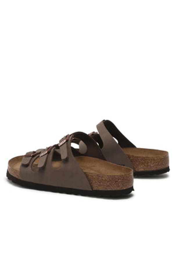 Birkenstock Klapki Florida 0053881 Brązowy. Kolor: brązowy. Materiał: skóra