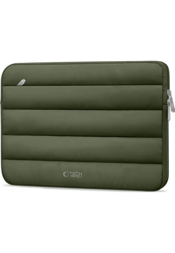 TECH-PROTECT - Etui Tech-Protect Fluffy Laptop 15-16 zielony. Kolor: zielony. Materiał: materiał. Styl: elegancki, casual