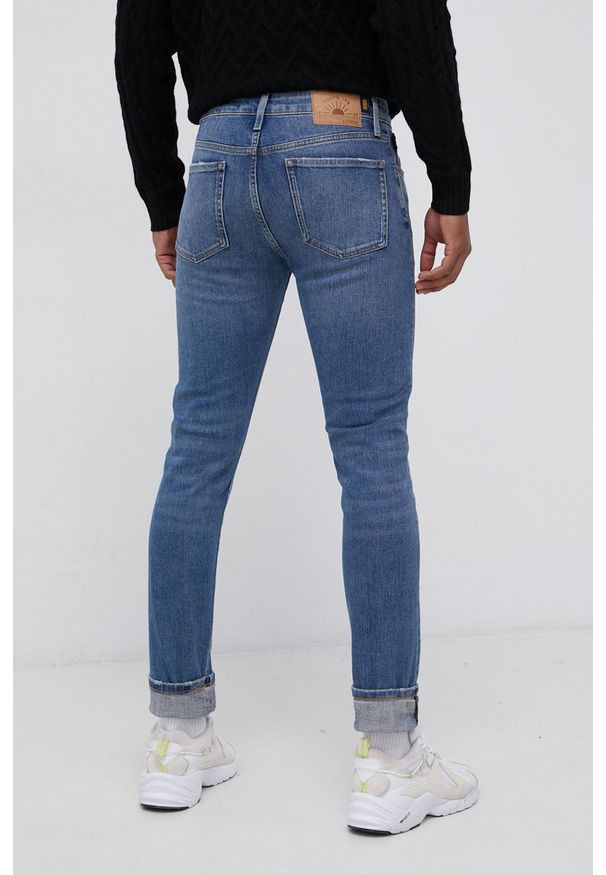 Superdry Jeansy męskie. Kolor: niebieski