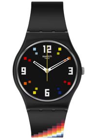 SWATCH ZEGAREK BLACK CAROUSEL SQUARES SO28B705. Styl: casual