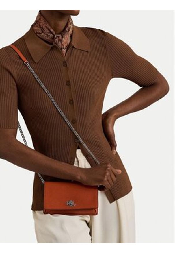 Lauren Ralph Lauren - LAUREN RALPH LAUREN Torebka 432942073009 Pomarańczowy. Kolor: pomarańczowy. Materiał: skórzane