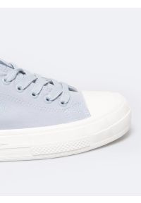 Big-Star - Trampki damskie niskie niebieskie RR274078 401. Okazja: na co dzień. Nosek buta: okrągły. Zapięcie: sznurówki. Kolor: niebieski. Materiał: denim, materiał. Szerokość cholewki: normalna. Styl: casual, elegancki, sportowy, klasyczny #5