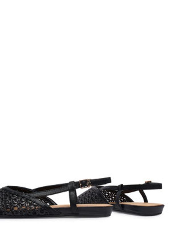 Patrizia Pepe Baleriny PPJ379.01 Czarny. Kolor: czarny. Materiał: skóra