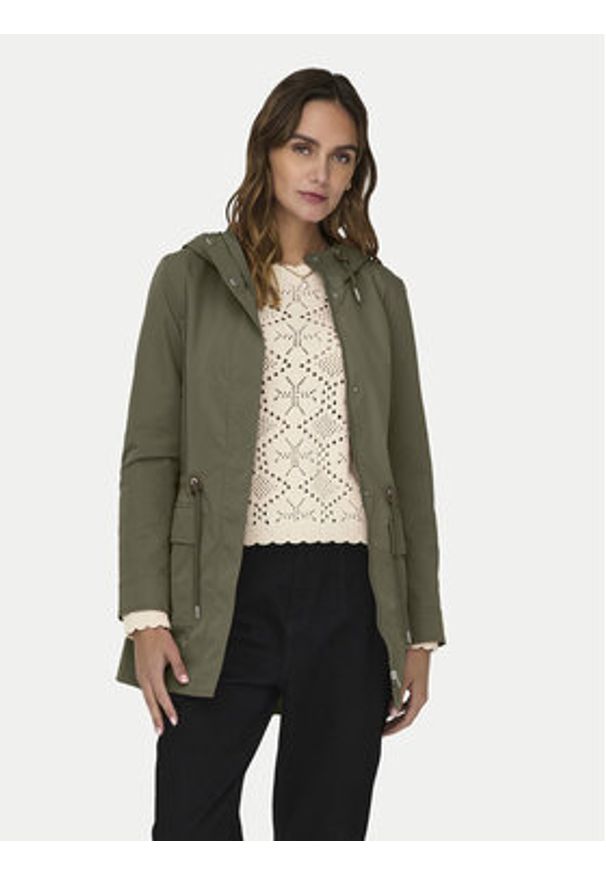 only - ONLY Parka Louise 15312869 Zielony Regular Fit. Kolor: zielony. Materiał: syntetyk
