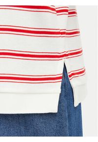TOMMY HILFIGER - Tommy Hilfiger Polo WW0WW50026 Biały Oversize. Typ kołnierza: polo. Kolor: biały. Materiał: bawełna #3