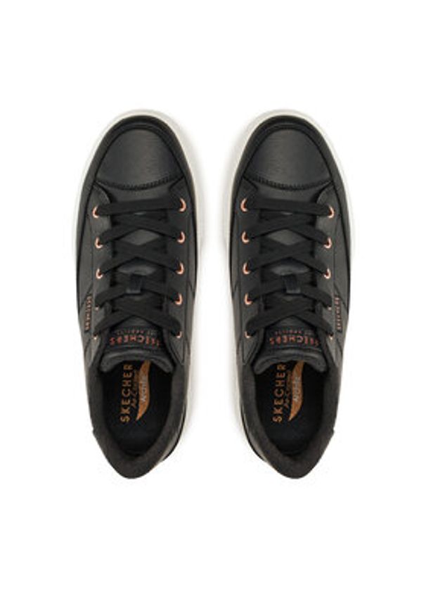 skechers - Skechers Sneakersy 177189/BLK Czarny. Kolor: czarny. Materiał: skóra