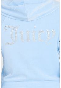 Juicy Couture - JUICY COUTURE Błękitna bluza Madison Hoodie. Kolor: niebieski #6