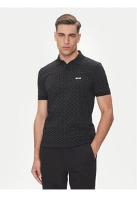BOSS Polo Paddy Striped C 50540719 Czarny Regular Fit. Typ kołnierza: polo. Kolor: czarny. Materiał: bawełna