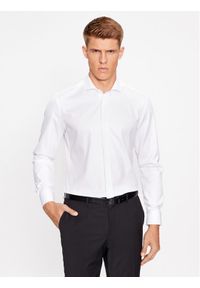 Eterna Koszula 8817/F392 Biały Slim Fit. Kolor: biały. Materiał: bawełna #1