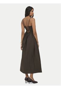 only - ONLY Sukienka letnia Likara 15371869 Brązowy ciemny Regular Fit. Kolor: brązowy. Materiał: bawełna. Sezon: lato #6