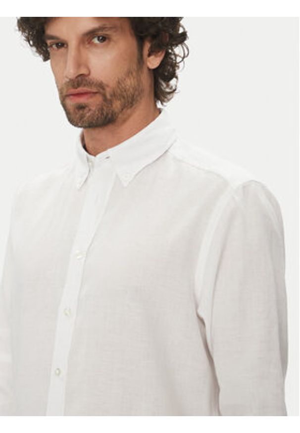 Hechter Paris Koszula 60356 151600 Biały Regular Fit. Kolor: biały