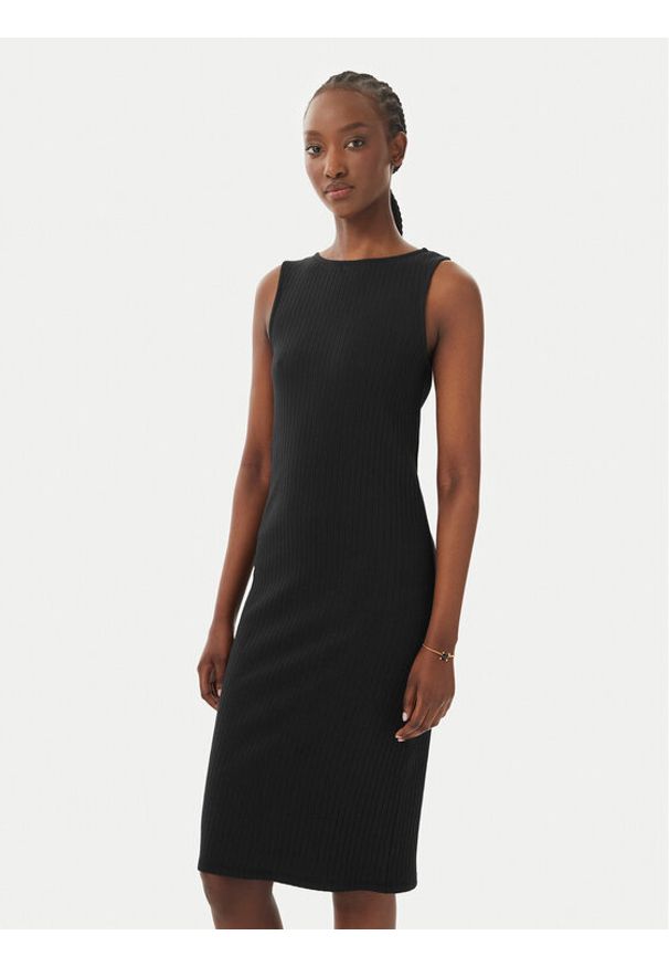 Vero Moda Sukienka letnia Ruby 10343004 Czarny Regular Fit. Kolor: czarny. Materiał: bawełna. Sezon: lato