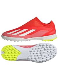Adidas - Buty piłkarskie adidas X Crazyfast League Ll Tf Jr IF0687 czerwone. Kolor: czerwony. Materiał: syntetyk, guma. Sport: piłka nożna #1