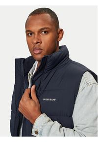 Guess Jeans Kamizelka M4BN47 WGII2 Granatowy Regular Fit. Kolor: niebieski. Materiał: syntetyk #5