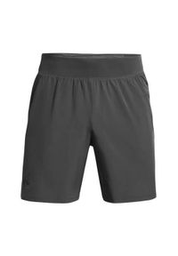 Spodnie sportowe męskie Under Armour 1376508025. Kolor: szary. Materiał: materiał, syntetyk. Długość: krótkie