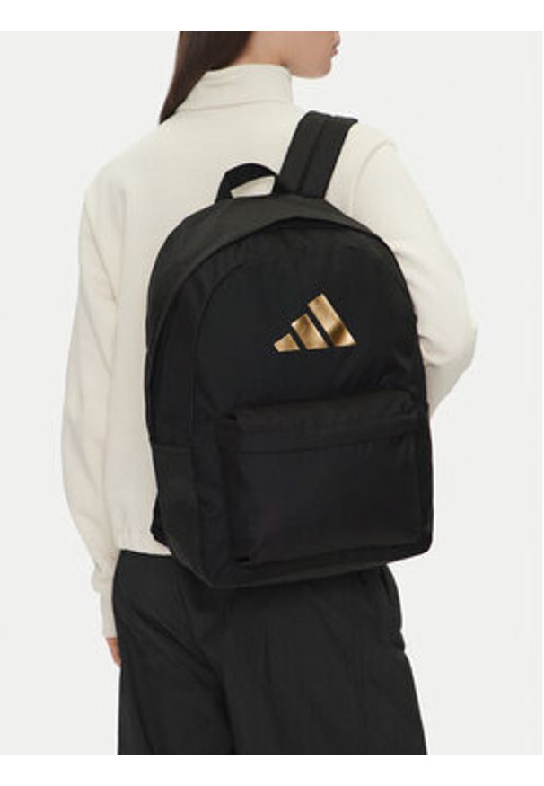 Adidas - adidas Plecak C-CLSC BARS BP IS7048 Czarny. Kolor: czarny. Materiał: materiał