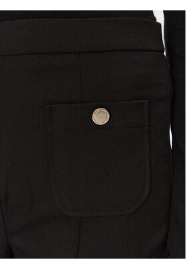 Morgan Spodnie materiałowe 251-PFLAC.F Czarny Bootcut Fit. Kolor: czarny. Materiał: wiskoza, syntetyk