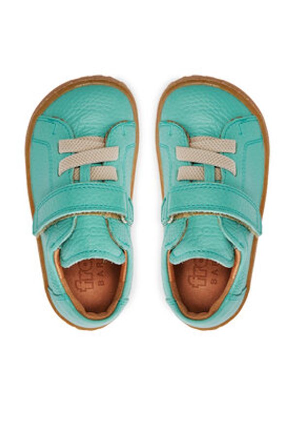 Froddo Sneakersy Barefoot Elastic G3130241-9 M Turkusowy. Kolor: turkusowy. Materiał: skóra