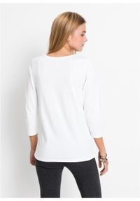 T-shirt z nadrukiem bonprix biały z nadrukiem. Kolor: biały. Materiał: materiał, bawełna. Wzór: nadruk #5