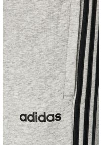 Adidas - adidas - Spodnie. Kolor: szary. Materiał: bawełna, poliester, dzianina. Wzór: gładki #2