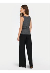 only - ONLY Top Lea 15356494 Szary Regular Fit. Kolor: szary. Materiał: wiskoza