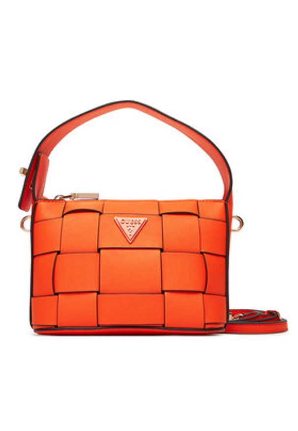 Guess Torebka Maylee Mini HWWG96 61720 Pomarańczowy. Kolor: pomarańczowy. Materiał: skórzane