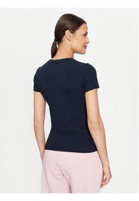 Guess Jeans T-Shirt W4YI01 J1314 Granatowy Slim Fit. Kolor: niebieski. Materiał: bawełna #3