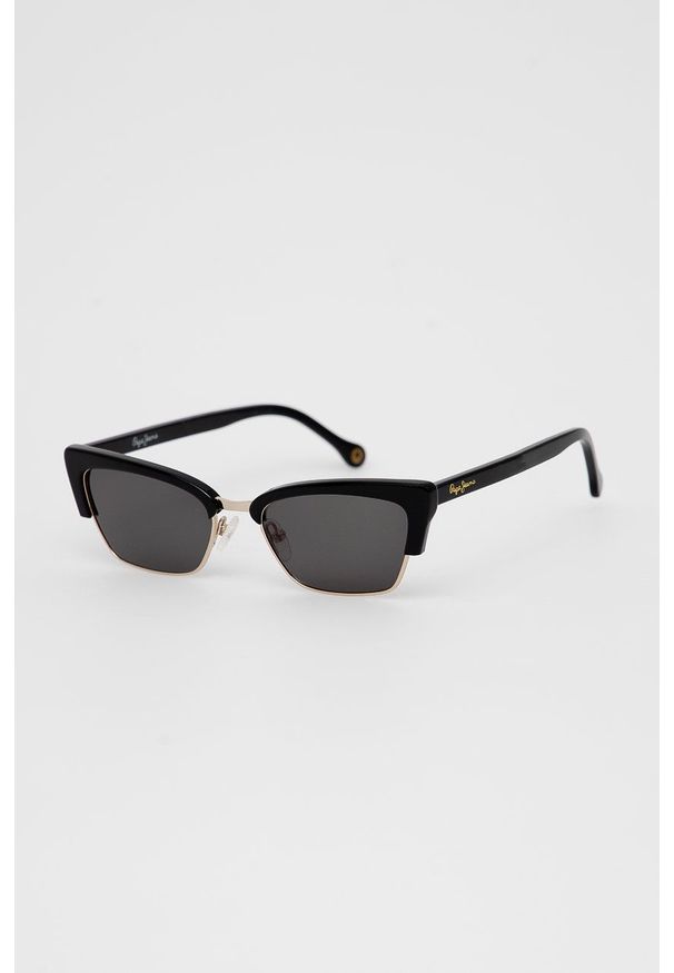 Pepe Jeans - Okulary przeciwsłoneczne CAT MIX. Kolor: czarny