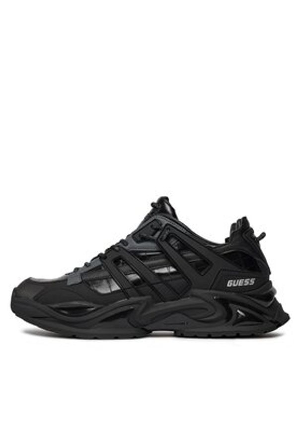 Guess Sneakersy FMPBEL LEP12 Czarny. Kolor: czarny. Materiał: skóra
