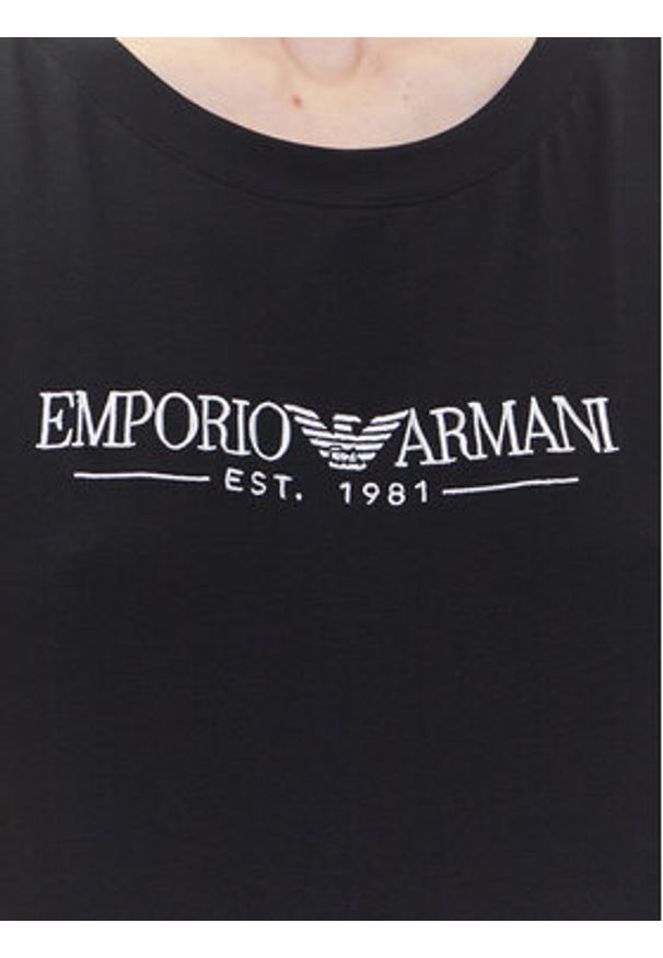 Emporio Armani Underwear Bluzka EW000410 AF10881 UC001 Czarny Regular Fit. Kolor: czarny. Materiał: bawełna