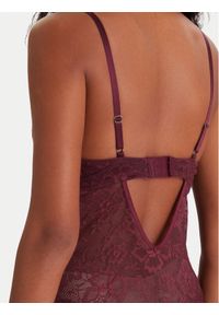 Hunkemöller Body Isadora 302441 Bordowy. Kolor: czerwony. Materiał: syntetyk