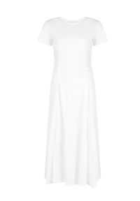 Silvian Heach Sukienka | CVP23119VE | Kobieta | Biały. Kolor: biały. Materiał: bawełna. Długość rękawa: krótki rękaw. Typ sukienki: dopasowane. Długość: maxi #4