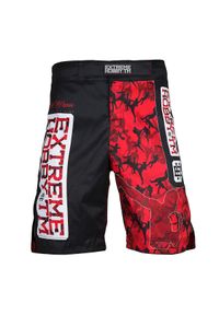 EXTREME HOBBY - Spodenki do Grapplingu MMA BJJ K1 męskie Extreme Hobby RED WARRIOR. Kolor: czarny. Materiał: poliester