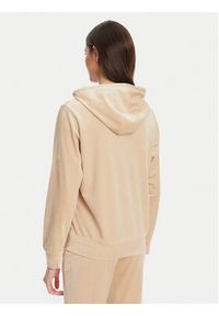 Guess Bluza V4RQ25 K0232 Beżowy Regular Fit. Kolor: beżowy. Materiał: syntetyk