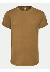 G-Star RAW - G-Star Raw T-Shirt Lash D16396-2653-B570 Brązowy Regular Fit. Kolor: brązowy. Materiał: bawełna #1