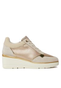 Sneakersy Geox. Kolor: beżowy