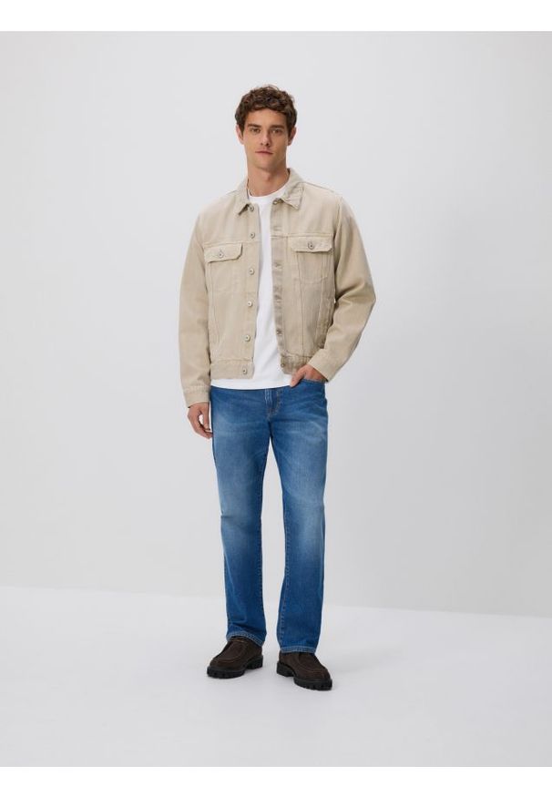 Reserved - Jeansy relaxed straight - niebieski. Kolor: niebieski